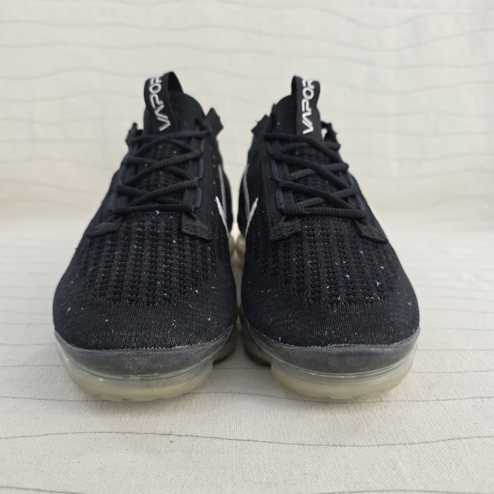 Nike Womens Air VaporMax Flyknit Black Speckled Sneakers Shoes DC4112-002 Size 8 - Picture 5 of 13
